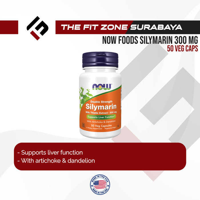 Now Silymarin Milk Thistle Extract 300 Mg 50 Veg Capsules Support Live