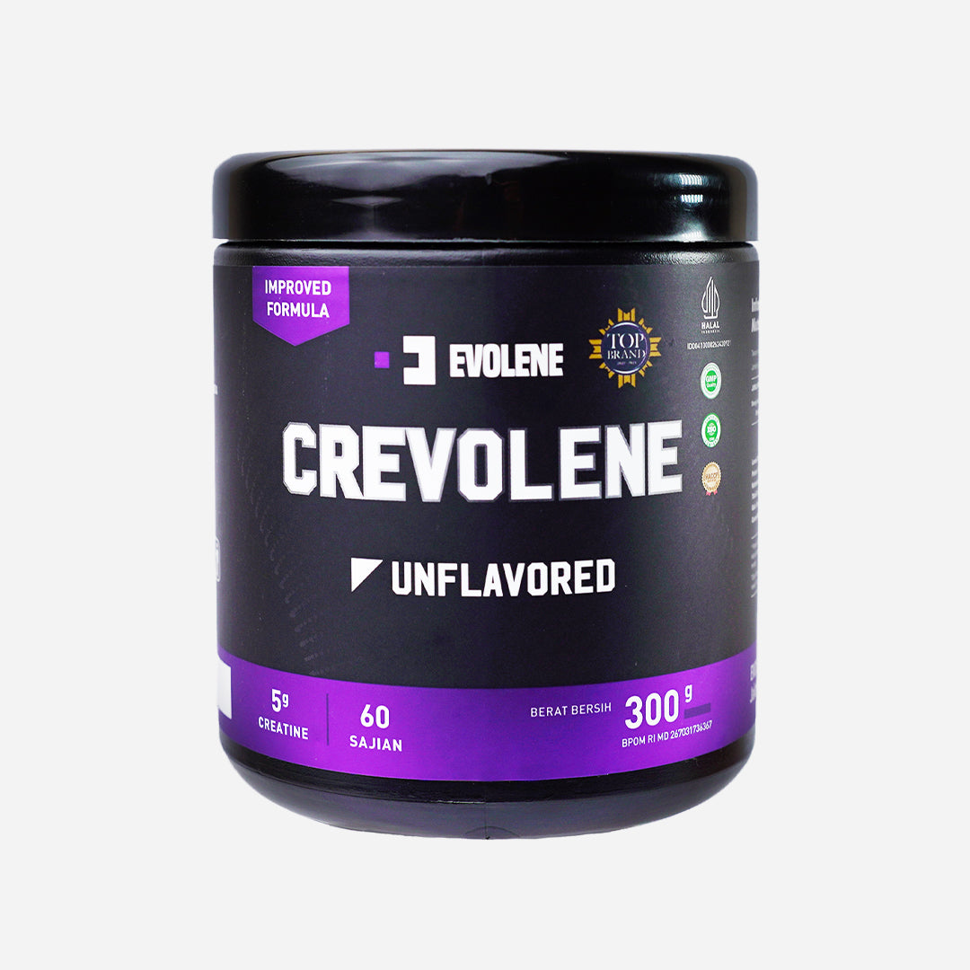 EVOLENE Crevolene Creapure 60 Servings (330 Gram) Supplemen Kreatin Monohydrate Cretified