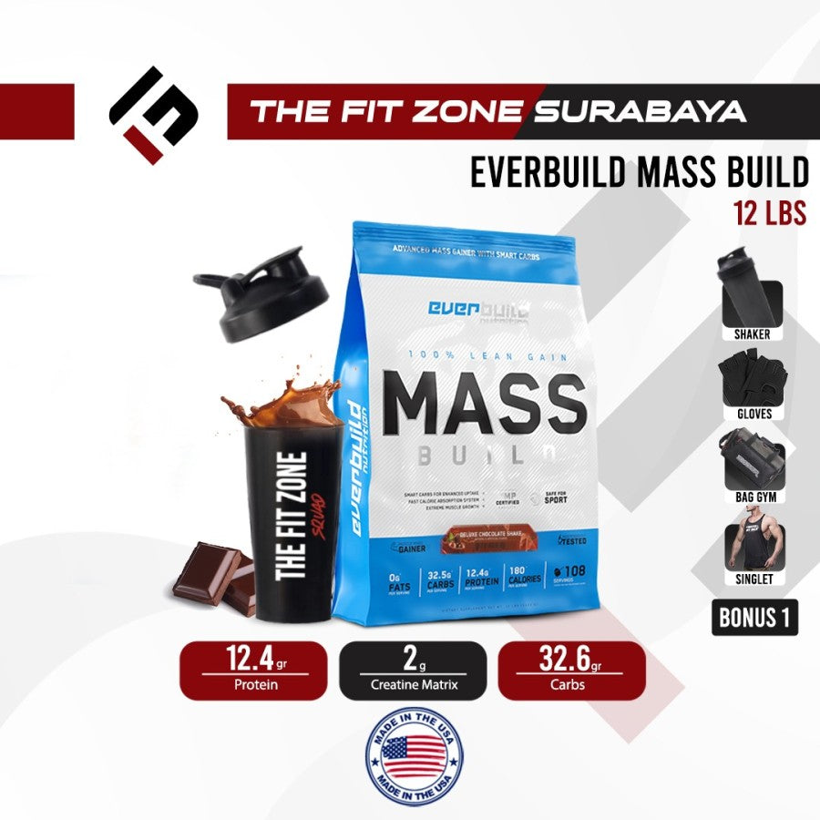Everbuild Mass Build Gainer 12 Lbs Lean Gain