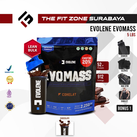 EVOLENE Evomass Gainer 5 Lbs 2.350 Gram Weight Gainer Evo Mass