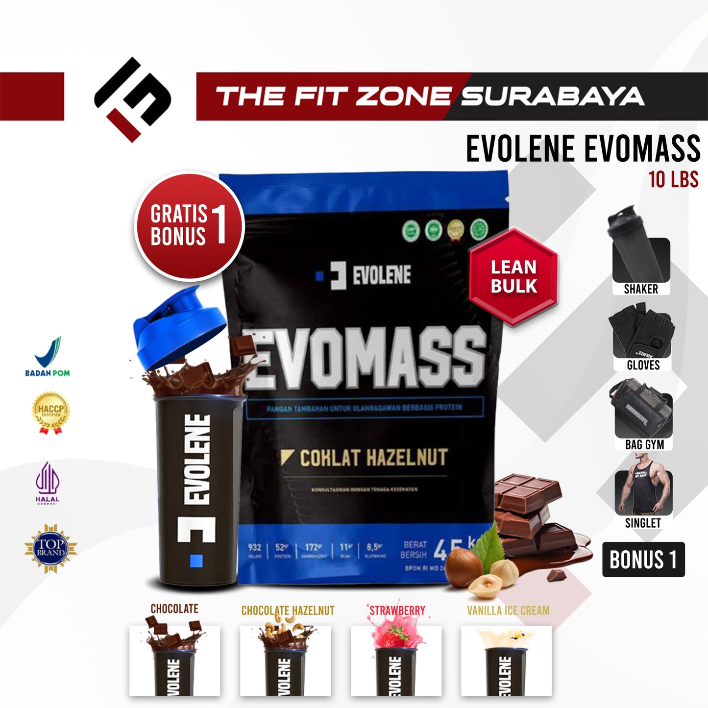 EVOLENE Evomass Gainer 10 Lbs 4500 Gram Weight Mass Gainer Evo Mass