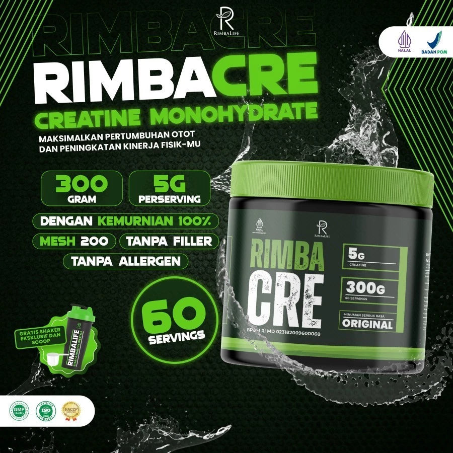 RIMBALIFE Rimbacre 300 Gram 60 Servings Rimba Creatine Monohydrate