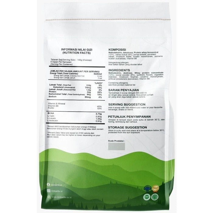 RIMBALIFE Rimba Mass 2 Lbs Gainer