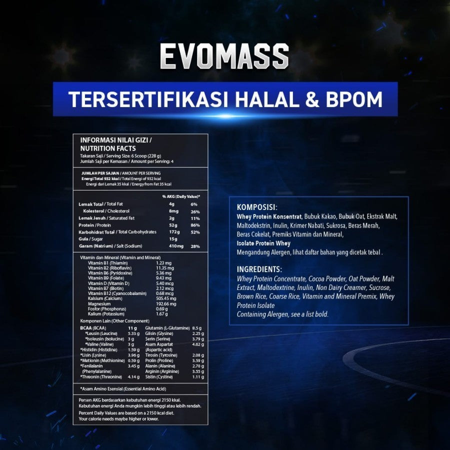 EVOLENE Evomass Gainer 10 Lbs 4500 Gram Weight Mass Gainer Evo Mass