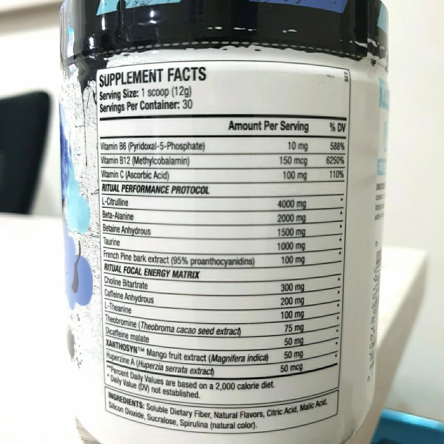 ANS PERFORMANCE Ritual Pre Workout 30 Servings Suplemen Fitness Preworkout