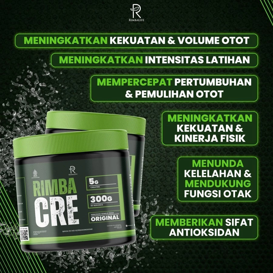 RIMBALIFE Rimbacre 300 Gram 60 Servings Rimba Creatine Monohydrate