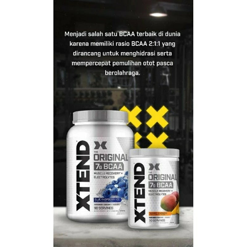 XTEND BCAA 90 Serving Supplement Fitness BCAA Powder BPOM Certified