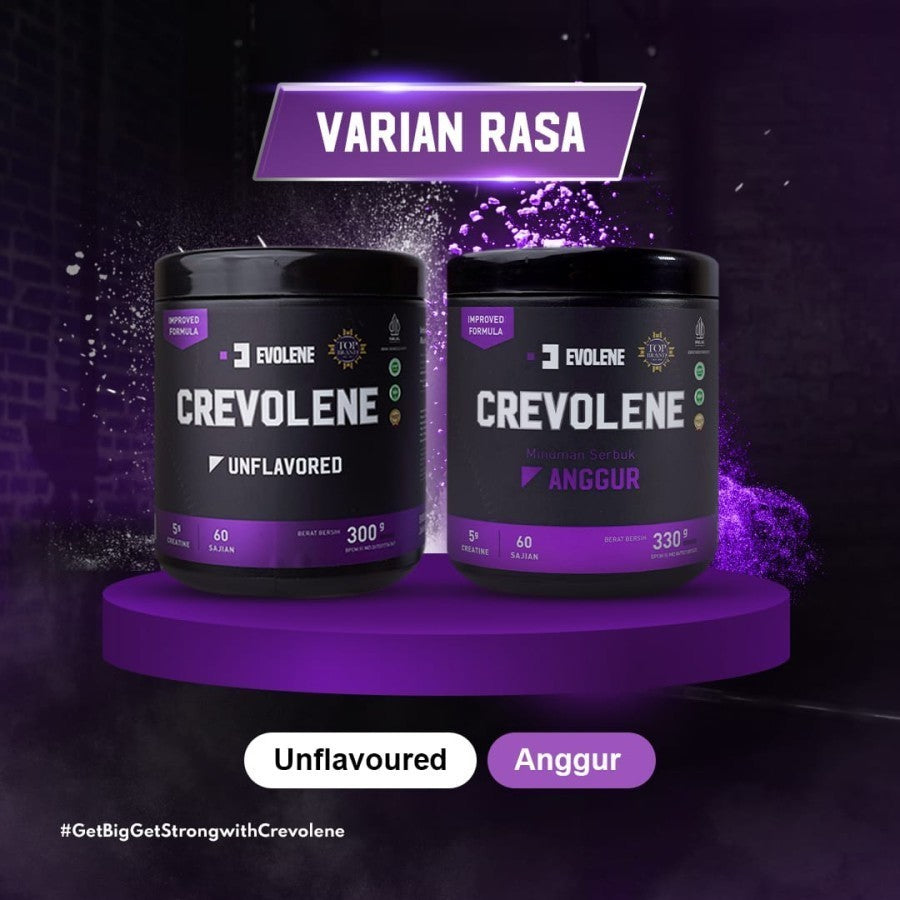 EVOLENE Crevolene Creapure 30 Servings Supplemen Fitness Kreatin Monohydrate