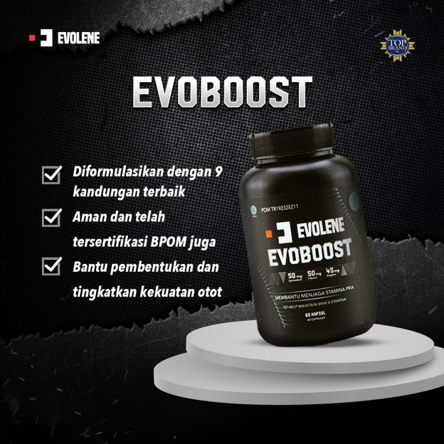 EVOLENE Evoboost 60 Capsule Supplementasi Testosteron Booster Testobooster