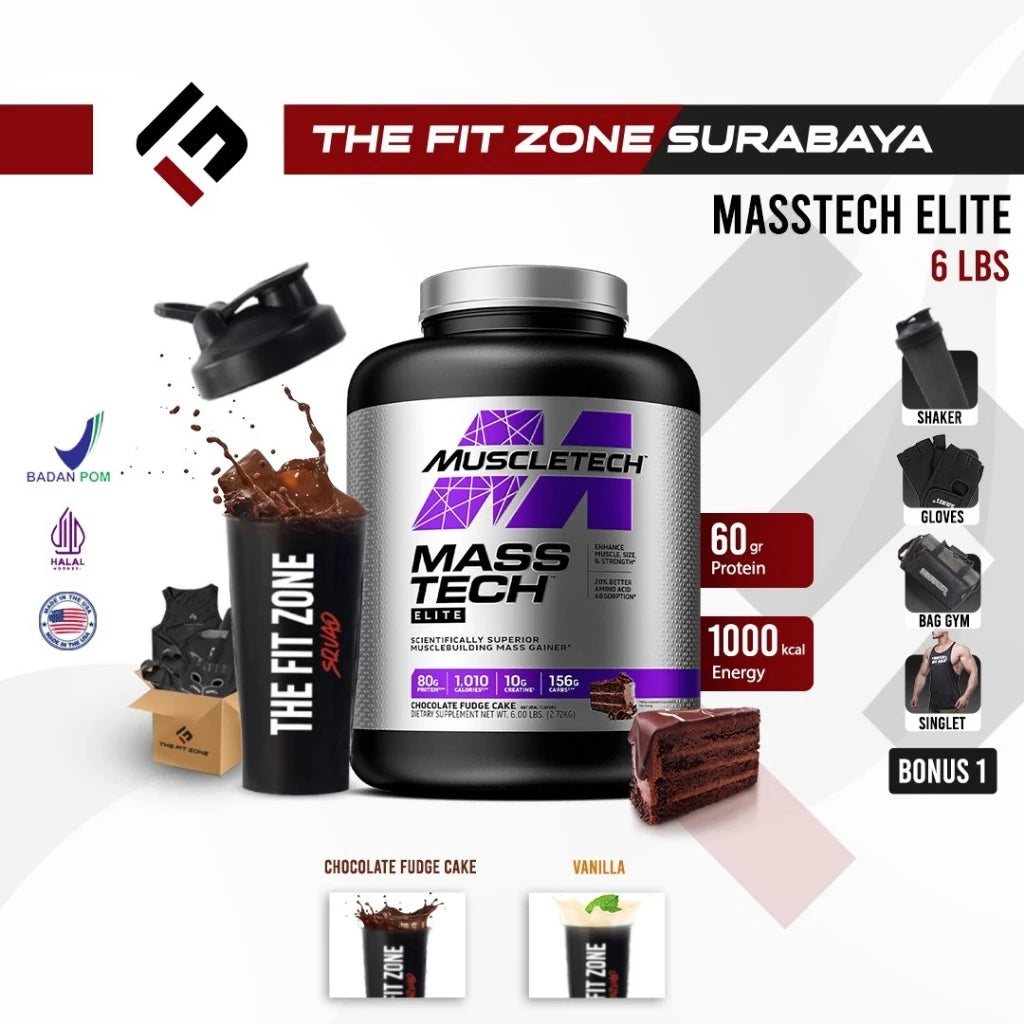 MUSCLETECH Masstech 6 lbs AOM Mass tech Weight Gainer Certificate