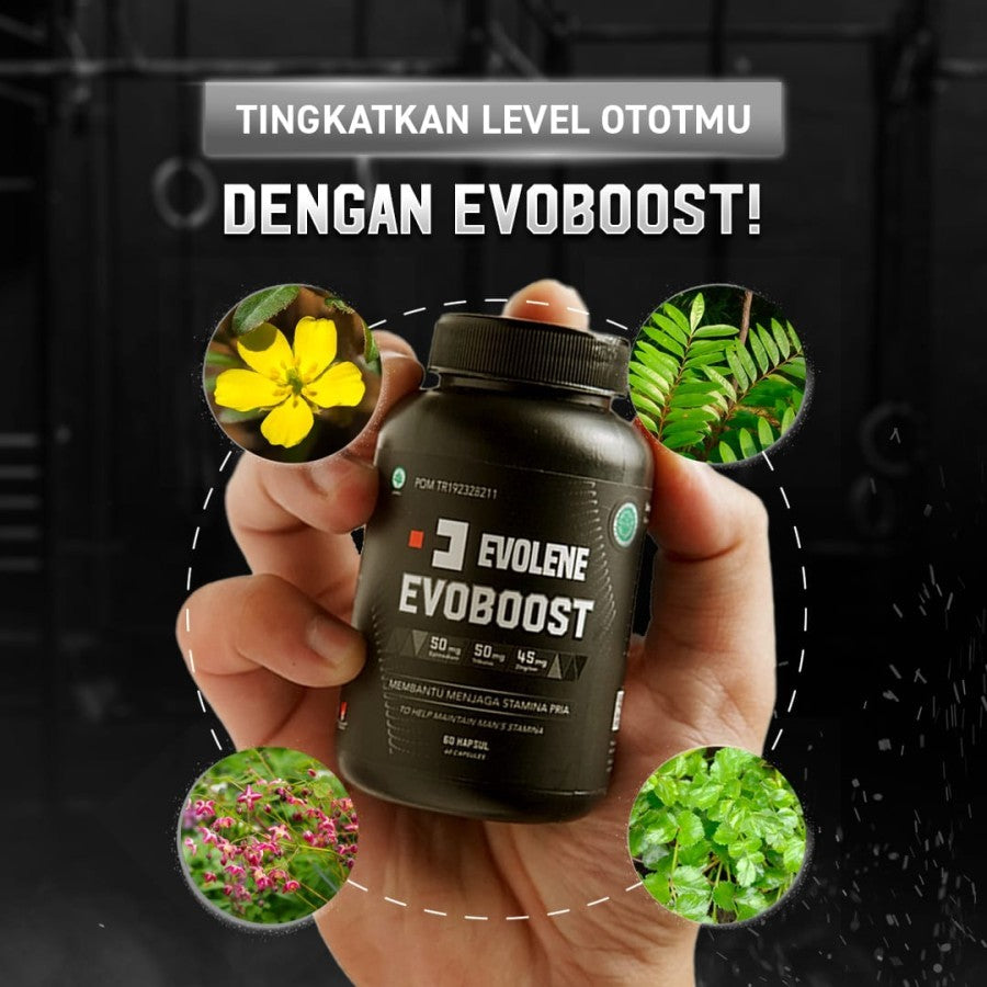 EVOLENE Evoboost 60 Capsule Supplementasi Testosteron Booster Testobooster