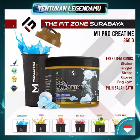 MUSCLE FIRST Gold Pro Creatine 360 Gram Suplemen M1 Creatine Monohydrate