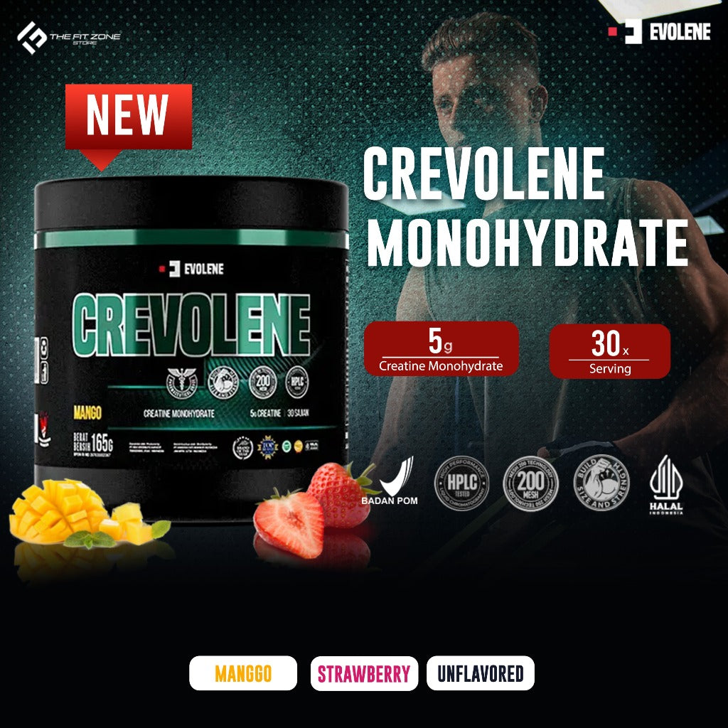 EVOLENE Crevolene Monohydrate 30 Serving 150 Gram Supplemen Kreatin Monohydrate