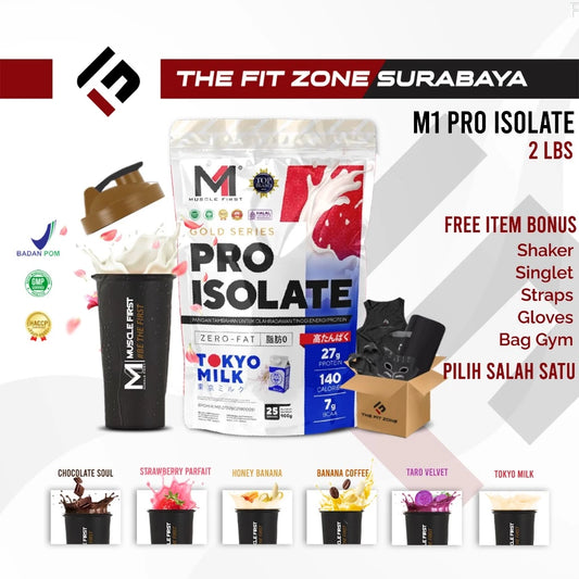 MUSCLE FIRST Gold Pro Isolate 2 Lbs Supplementasi Fitness M1 Whey Protein Isolate