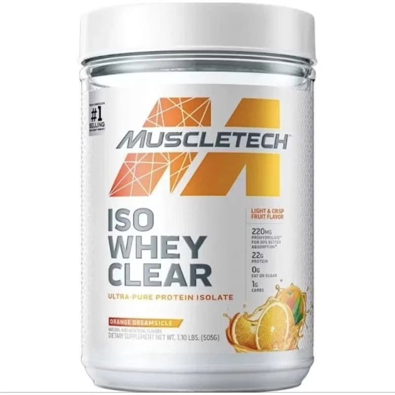 MUSCLETECH Iso Whey Clear 1.1 Lbs Ultra-Pure Protein Isolate
