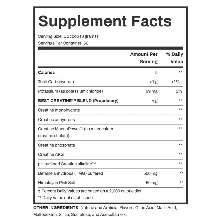 BPI SPORTS Best Creatine 250 Gram Supplementasi Kreatin Monohydrate Import