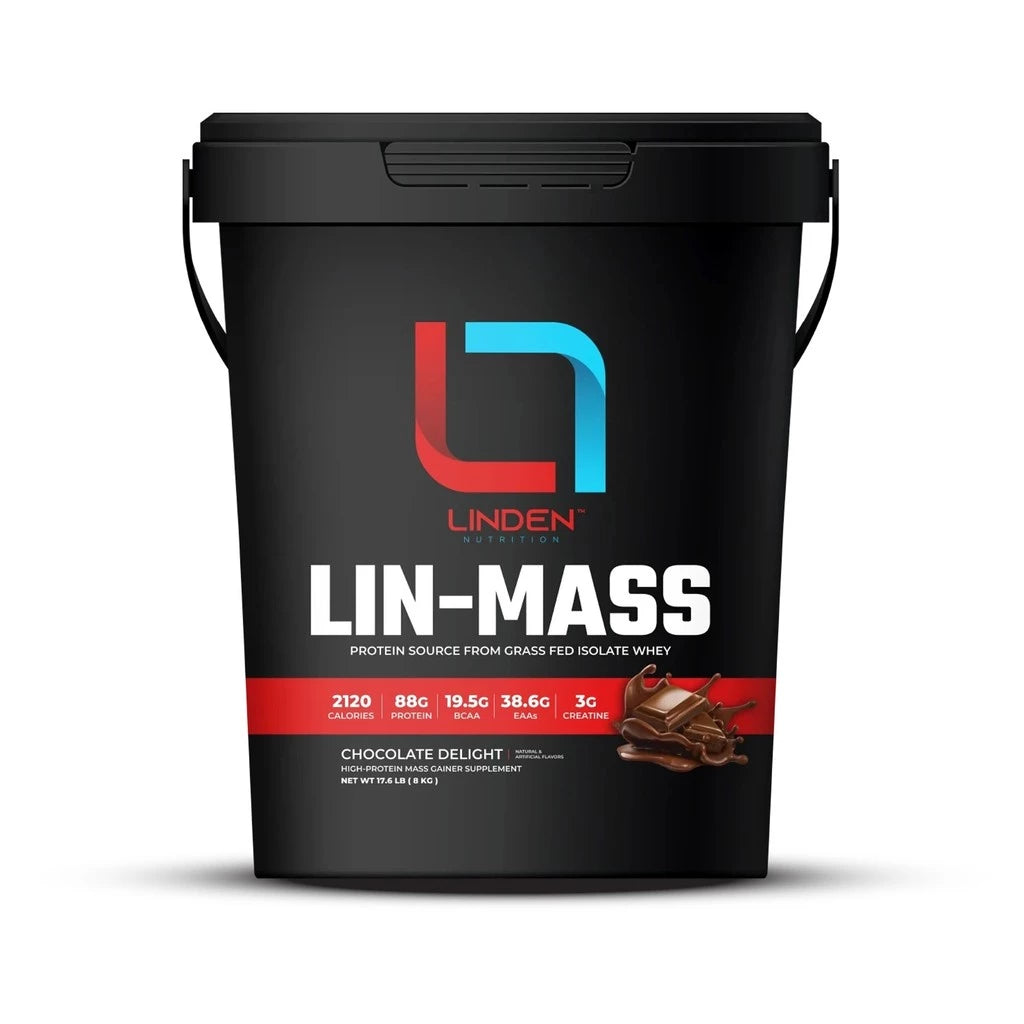 LINDEN Nutrition LinMass Gainer 17,6 Lbs 100% Isolate Zero Lactose Free Import