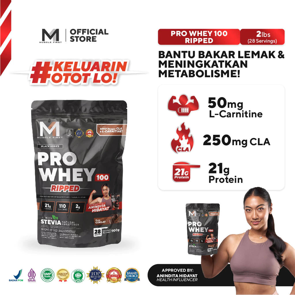 MUSCLE FIRST Pro Whey 100 2 Lbs Suplemen Fitness M1 Pro whey protein