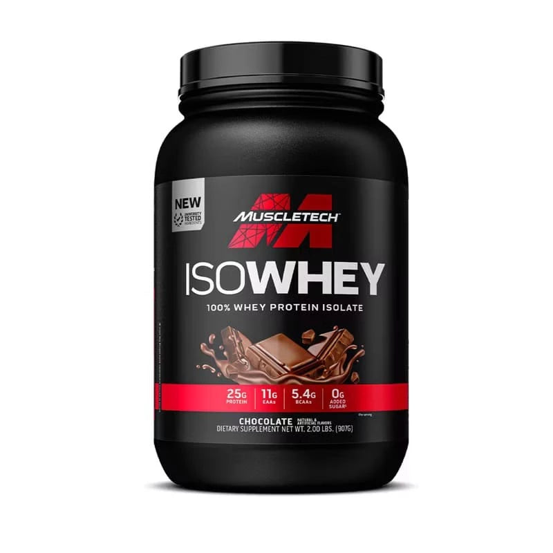 MUSCLETECH Iso Whey 2 Lbs 907 Gram 100% Whey Protein Isolate Iso Whey