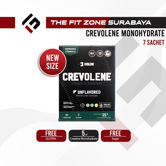 EVOLENE Crevolene Monohydrate 35 Gram 7 Sachet Supplemen Kreatine Monohydrate