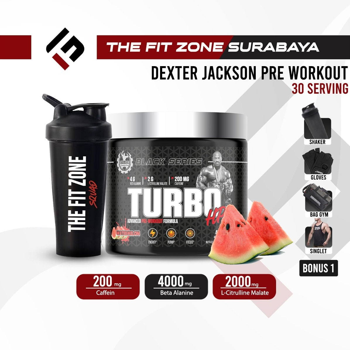 Dexter Jackson Turbo Pre Workout 45 Servings