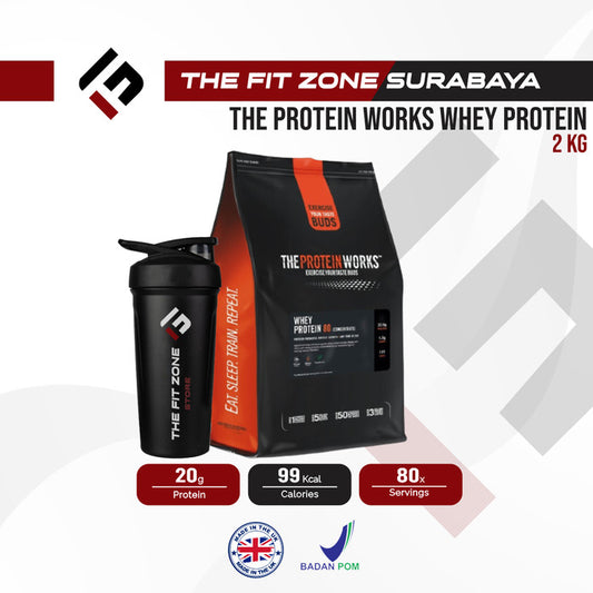 The Protein Works Whey Protein 80 Concentrate 2000 Gram 2 Kg BPOM