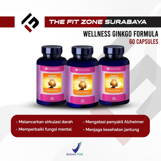 Wellness Ginkgo Formula 60 Capsules Vitamin Otak