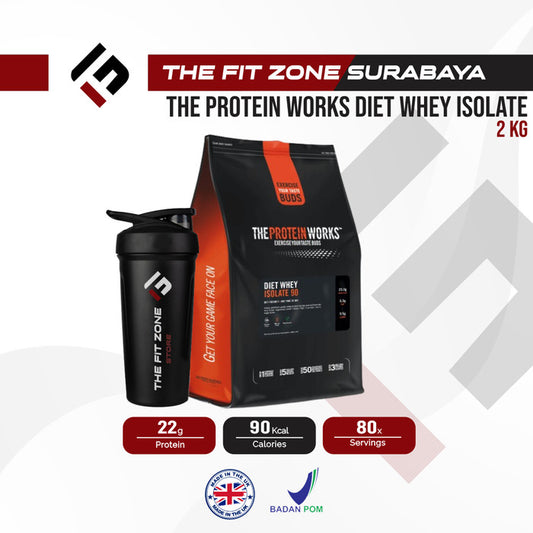 The Protein Works Diet Whey Protein Isolate 90 2 Kg BPOM