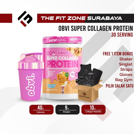 Obvi Super Collagen Protein 30 Servings Support For Hair Skin & Nails