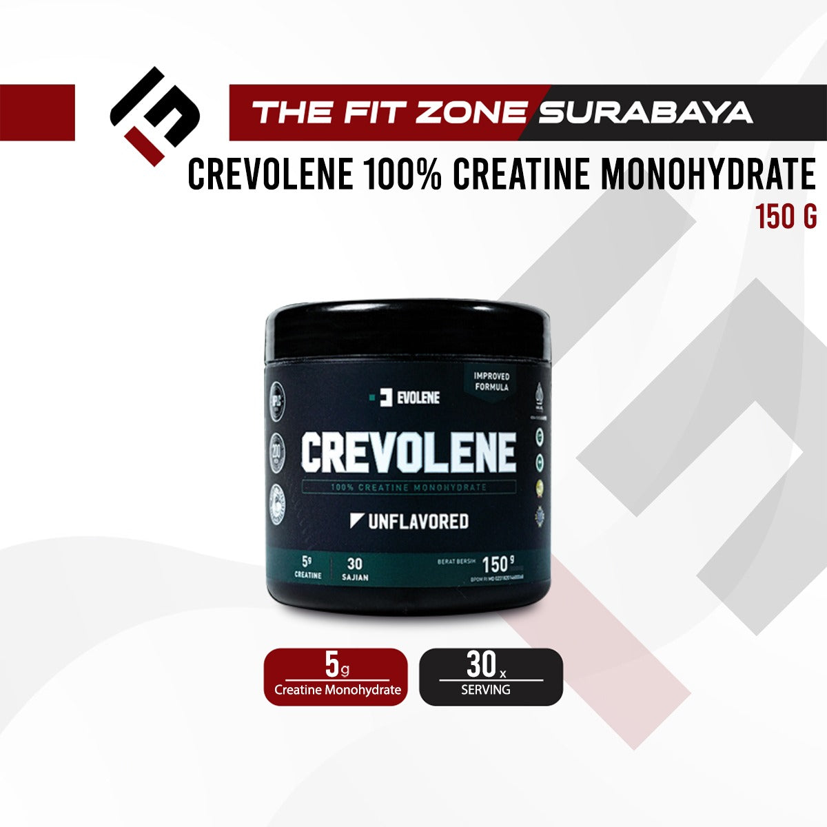 Evolene Crevolene Monohydrate 30 Servings 150 Gram