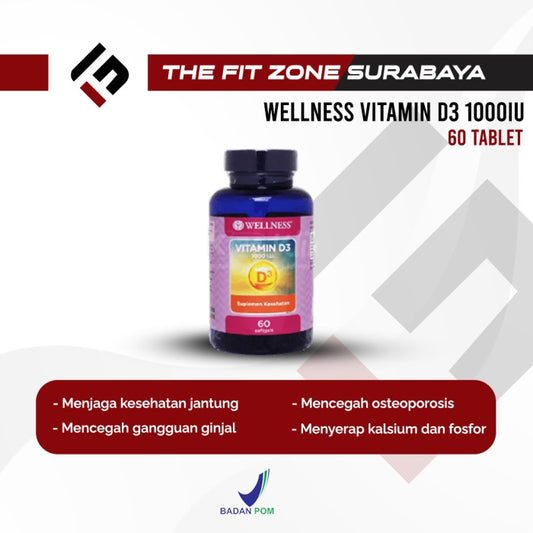 Wellness Vitamin D3 1000iu 60 Tablet Vitamin D3