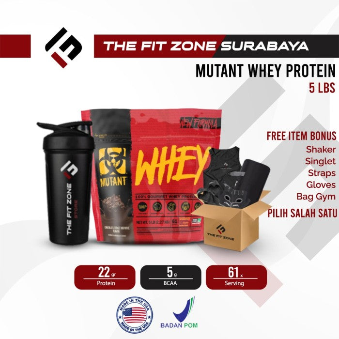 Mutant Whey 5 Lbs BPOM AOM Whey Protein