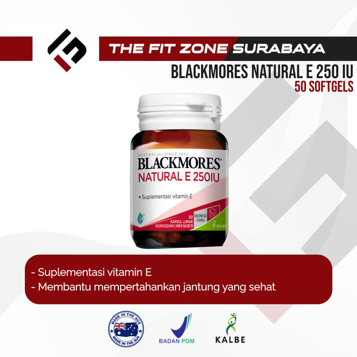 Blackmores Natural E 250 IU 50 Capsules Blackmores Vitamin E BPOM