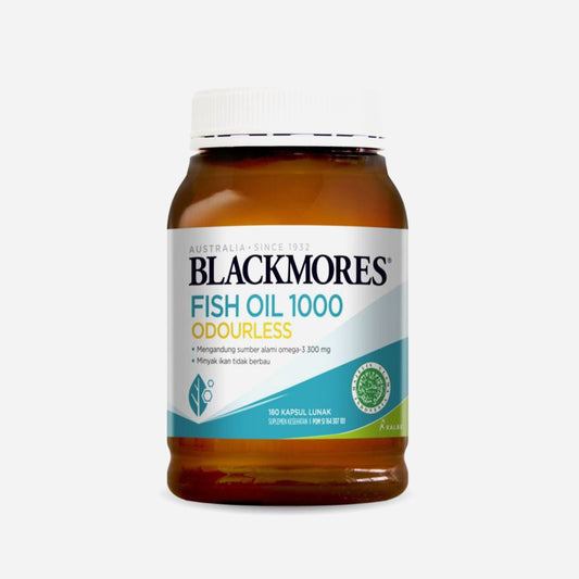 Blackmores Fish Oil Odourless 180 Softgel Minyak Ikan Omega 3