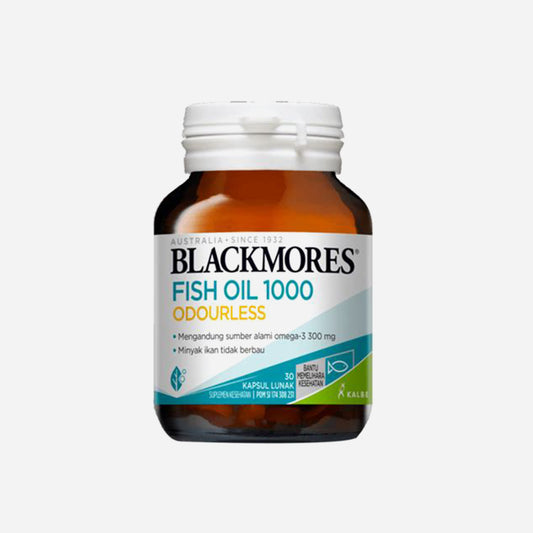 Blackmores Fish Oil Odourless 30 Softgel BPOM Minyak Ikan Omega