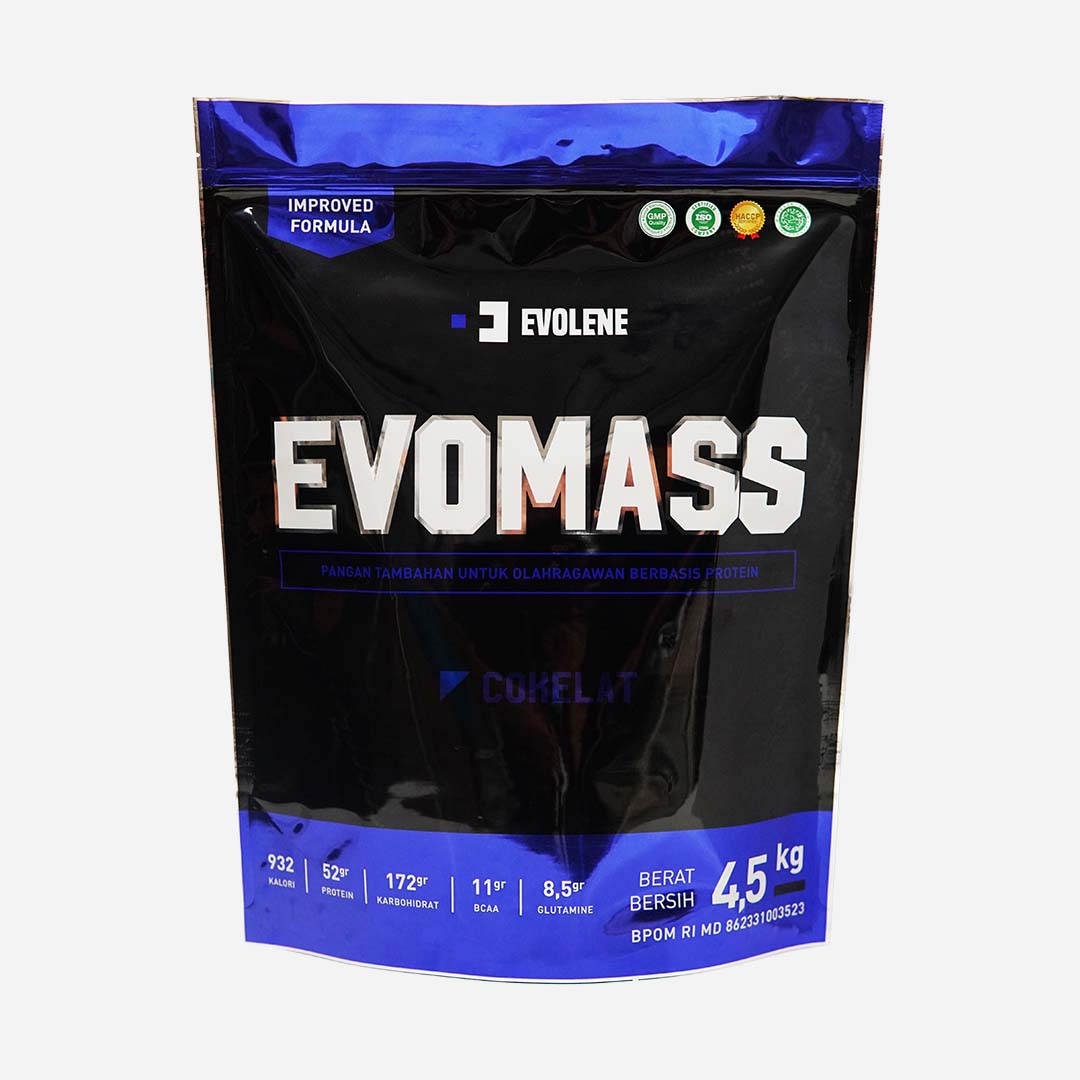 EVOLENE Evomass Gainer 10 Lbs 4500 Gram Weight Gainer HALAL BPOM