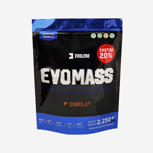 Evolene EvoMass Gainer 5 Lbs 2.350 Gram Weight Gainer Evolene BPOM