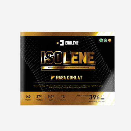 Evolene Isolene 396 Gram (12 sachet) Whey Protein Isolate BPOM