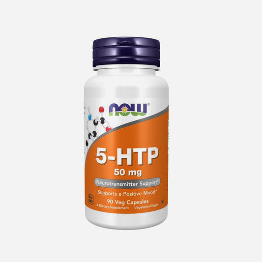 Now Foods 5-HTP 50Mg 90 Veg Capsules Support Positive Mood