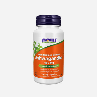 Now Foods Ashwagandha 450 Mg 90 Veg Capsules Aswaganda