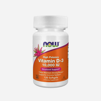 Now Foods Vitamin D3 10.000 IU D-3 High Potency 120 Softgels Now D3