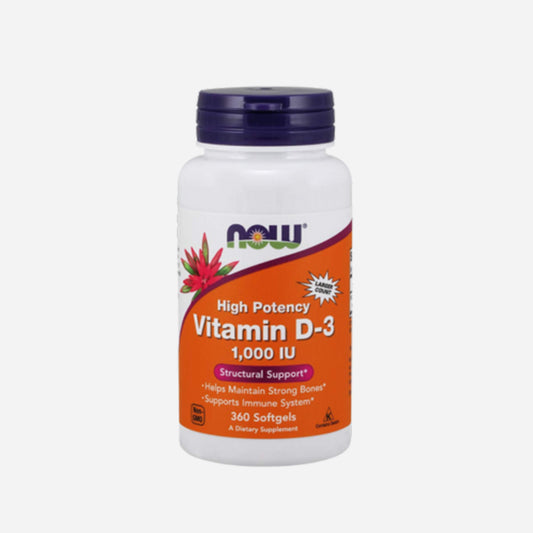 Now Foods Vitamin D3 1000 IU 360 Softgels Now D-3 For Immunity