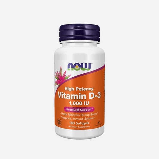 Now Foods Vitamin D3 1000 iu 180 Softgels