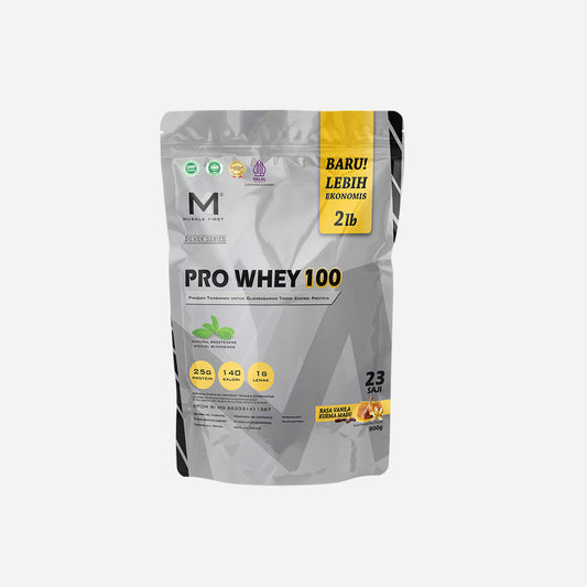 Musclefirst M1 Pro Whey 100 2 Lbs Silver Series BPOM Halal