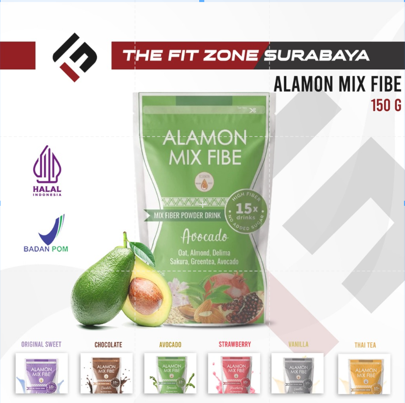 ALAMON Mix Fibe 150 gram Kombinasi Fiber Superfood Pelangsing dan Detox