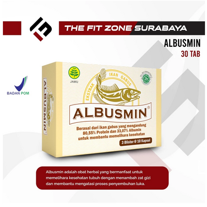 ALBUSMIN 3 Blister 10 Kapsul Suplemen Daya Tahan Tubuh Imunitas Ekstrak Ikan Gabus