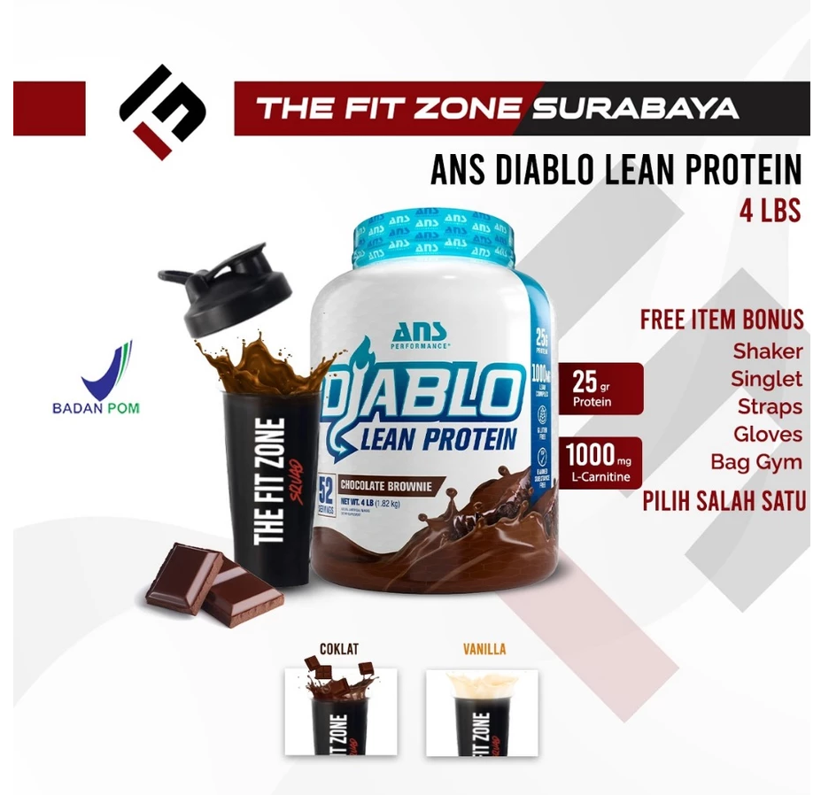 ANS PERFROMANCE Diablo Protein 4 Lbs Whey Protein + Fat Burn Formula