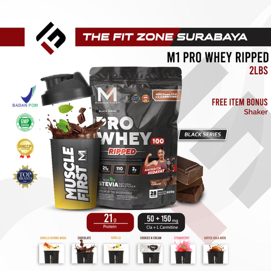 MUSCLE FIRST Pro Whey 100 2 Lbs Suplemen Fitness M1 Pro whey protein