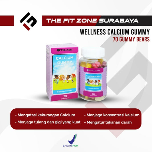 Wellness Calcium Gummy 70 Gummy Bears Calcium