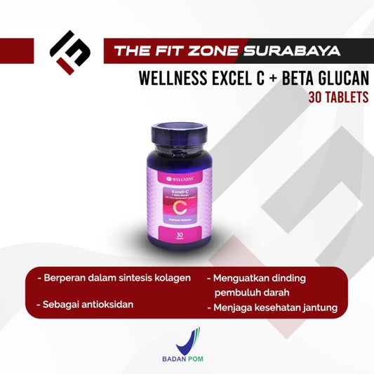 Wellness Excel C + Beta Glucan 30 Tablet Vitamin C Excel-C